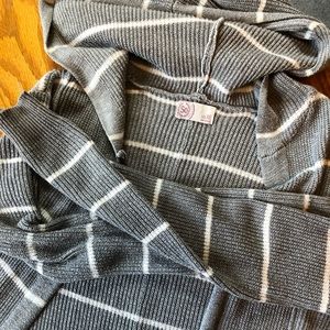 Striped Sweater with Hood